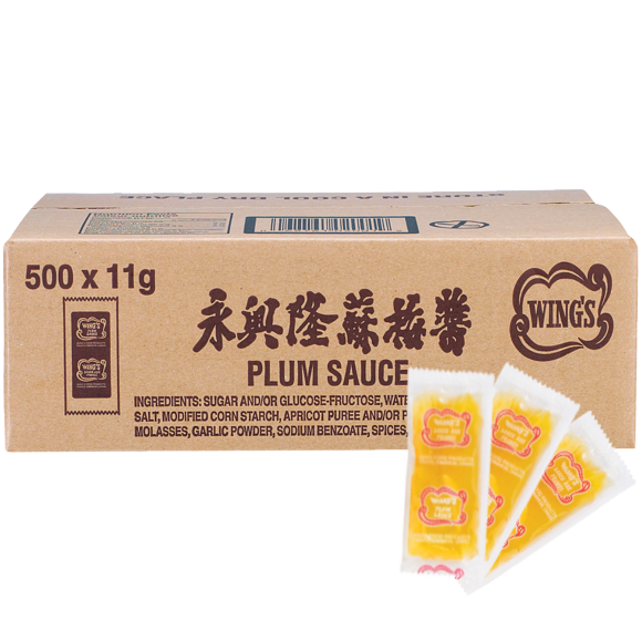 Wing's Plum Sauce Packets 500x11G/CS