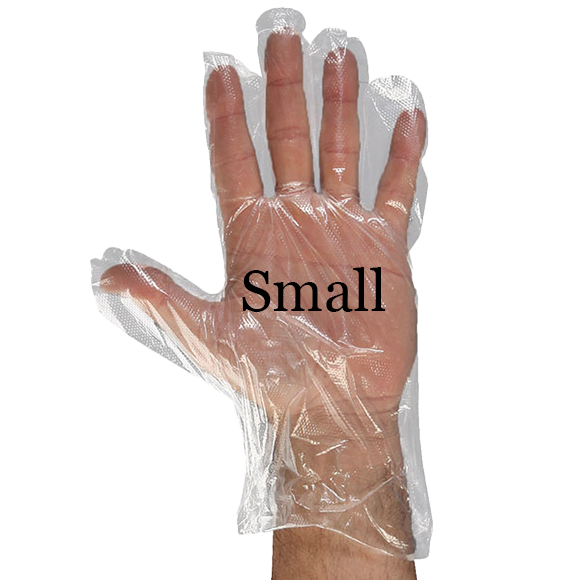 Small Size Poly Gloves (20x500/CS) #4501