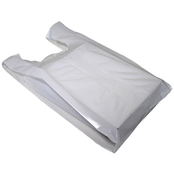 S-3 White T-Shirt Bag 17'x20' 16LB/CS #4274