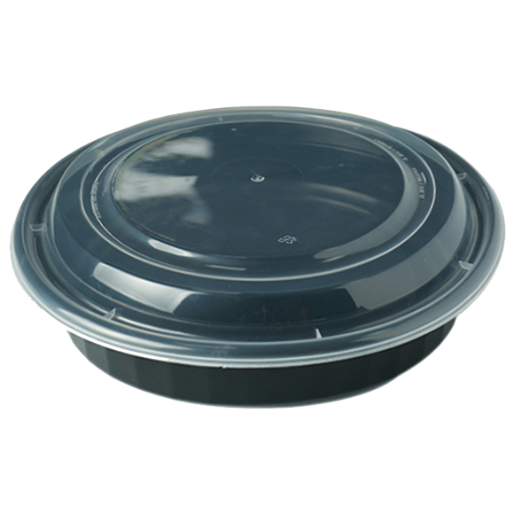JR-48 48oz Round Microwavable Container With clear Lid 150Set/CS