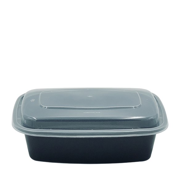 Dynasco DT-32, 32oz. Rectangular Container and Lid Combo (150 SETS)